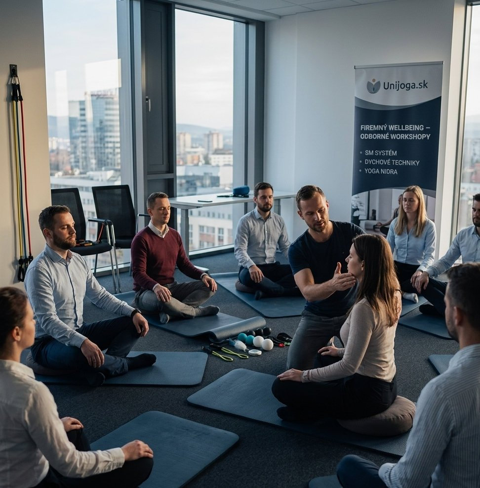 Firemný wellbeing a joga v Žiline | Unijoga.sk – Zdravý chrbát a reset mysle
